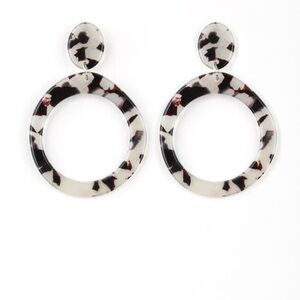 Fish Out of Water White Post Acrylic Earrings